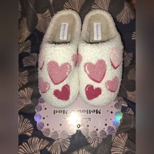 Heart Patterned Slippers